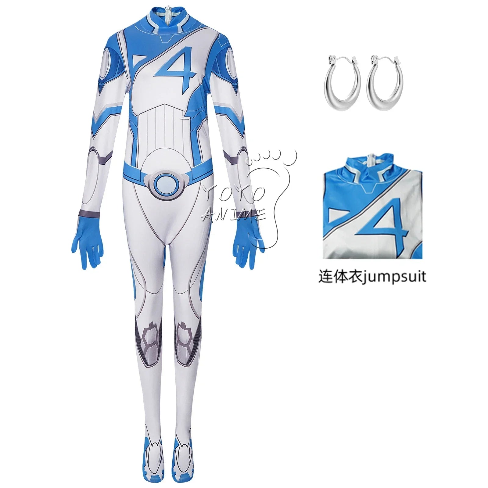 Rivals Fantastic Fourth Susan Storm Cosplay Women Men Jumpsuit Costume Invisible Lady Fantastic Disguise Halloween Carnival Suit